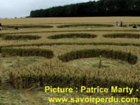 Avebury Stone Circle, Wiltshire crop circle, aerial photo 55